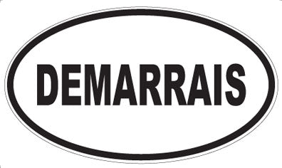 DEMARRAIS - Oval Sticker