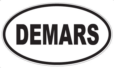 DEMARS - Oval Sticker