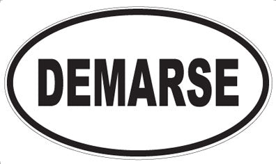 DEMARSE - Oval Sticker