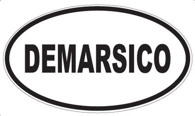 DEMARSICO - Oval Sticker