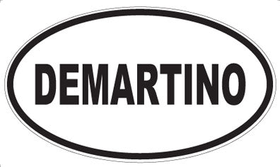DEMARTINO - Oval Sticker