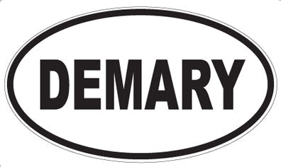 DEMARY - Oval Sticker