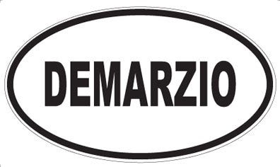 DEMARZIO - Oval Sticker