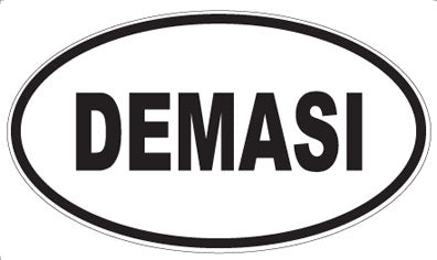 DEMASI - Oval Sticker