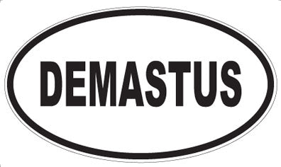 DEMASTUS - Oval Sticker