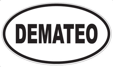 DEMATEO - Oval Sticker
