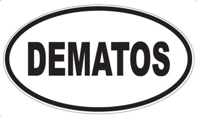DEMATOS - Oval Sticker