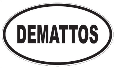 DEMATTOS - Oval Sticker