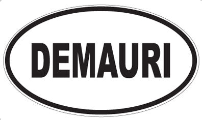 DEMAURI - Oval Sticker