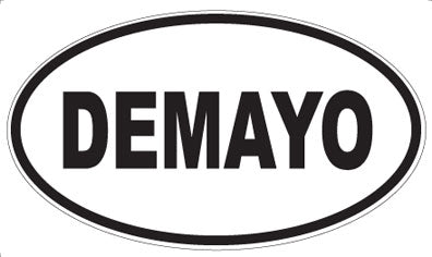 DEMAYO - Oval Sticker