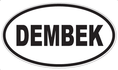 DEMBEK - Oval Sticker