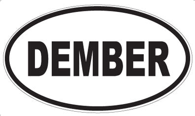 DEMBER - Oval Magnet