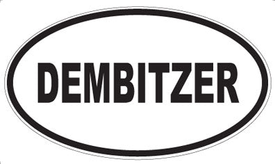 DEMBITZER - Oval Sticker