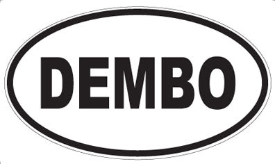DEMBO - Oval Sticker
