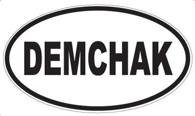 DEMCHAK - Oval Sticker
