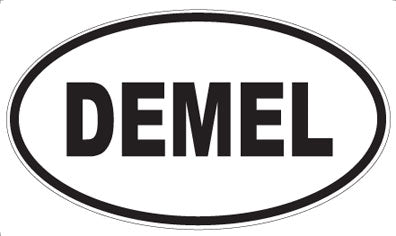 DEMEL - Oval Sticker