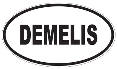 DEMELIS - Oval Sticker