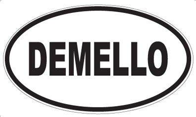DEMELLO - Oval Sticker