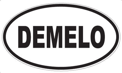 DEMELO - Oval Sticker