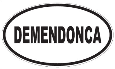 DEMENDONCA - Oval Sticker