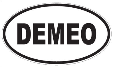 DEMEO - Oval Sticker