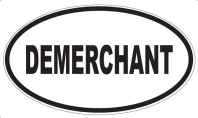 DEMERCHANT - Oval Sticker