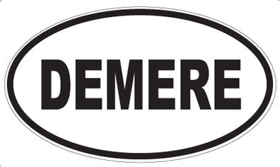 DEMERE - Oval Sticker