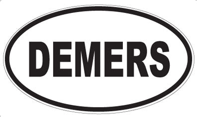 DEMERS - Oval Sticker