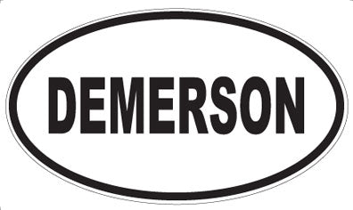 DEMERSON - Oval Sticker