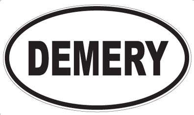 DEMERY - Oval Sticker