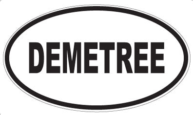 DEMETREE - Oval Sticker