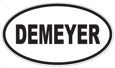 DEMEYER - Oval Sticker