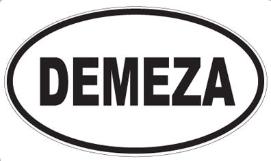 DEMEZA - Oval Sticker