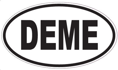 DEME - Oval Sticker