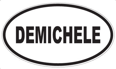 DEMICHELE - Oval Sticker