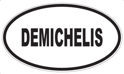 DEMICHELIS - Oval Sticker