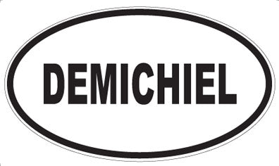 DEMICHIEL - Oval Sticker