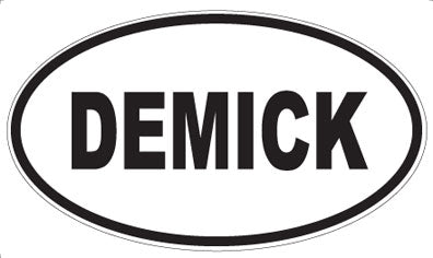 DEMICK - Oval Sticker