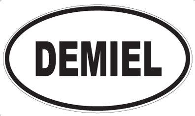 DEMIEL - Oval Sticker
