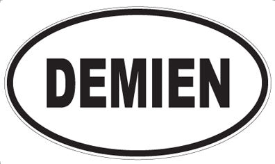 DEMIEN - Oval Sticker