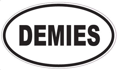 DEMIES - Oval Sticker