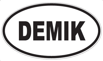 DEMIK - Oval Sticker