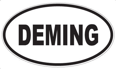 DEMING - Oval Sticker