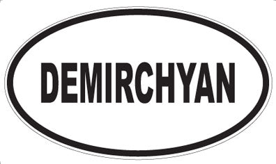 DEMIRCHYAN - Oval Sticker