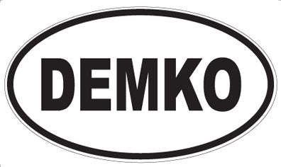 DEMKO - Oval Sticker