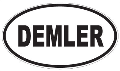 DEMLER - Oval Sticker