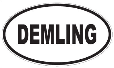 DEMLING - Oval Sticker