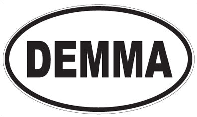 DEMMA - Oval Sticker