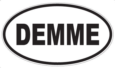 DEMME - Oval Sticker