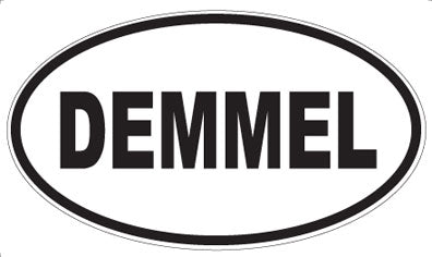 DEMMEL - Oval Sticker